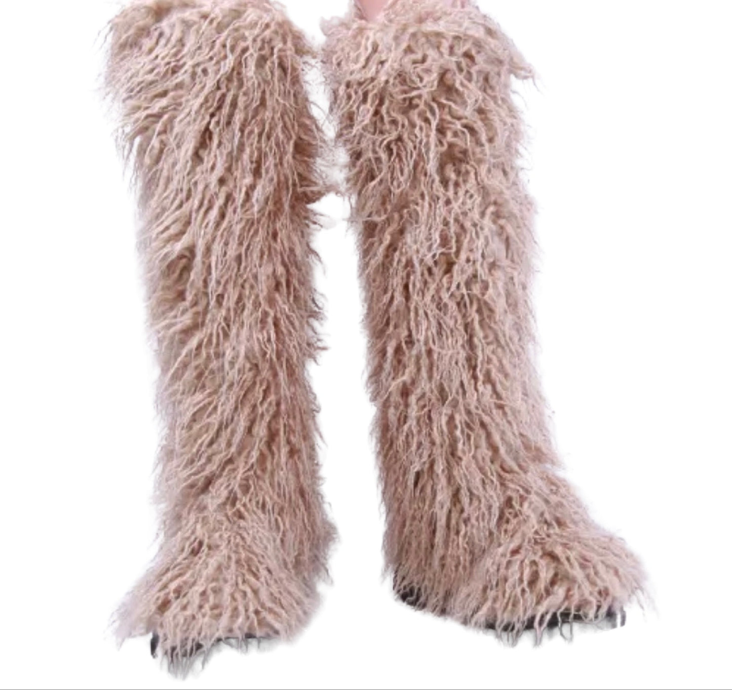 Mongolian Fur Boots (Knee high)