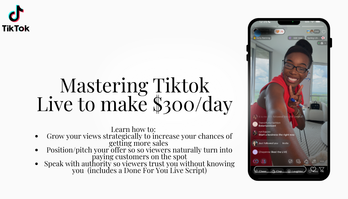The No Sales Cure: DFY Tiktok Live Script & Offer Creation Blueprint đ