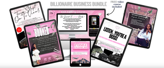 Billionaire Business Bundle 💰 (7 ebooks in 1 + FREE EDITING REELS COURSE)